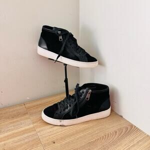 Vionic Splendid Torri Black Suede Sneakers Women’s Size 6.5